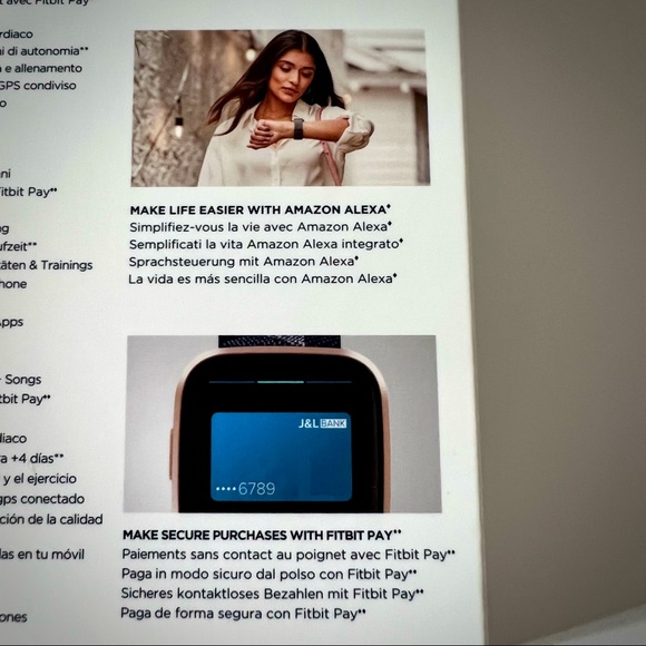 Fitbit Versa 2 Special Edition Smart Watch Extra Band Included Brand New !! - Picture 5 of 6